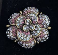 Heidi Daus Vintage Petal Profusion Tanzanite Swarovski ...