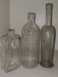 Glass Bottles | Set of Three - Etsy