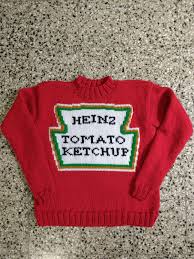 Ketchup Heinz Handknit Sweater. the Perfect Gift for a ...