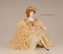 Antique Jewelry Box French Boudoir German Porcelain Half ...