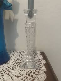 Towle Lead Crystal Candlestick Holder Pair, Made Czech ...