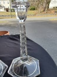 Antique Victorian Cut Crystal Candlestick Pair - Etsy