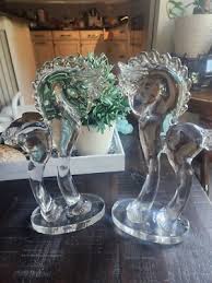 Vintage Mosser Clear Glass Trojan Horse Pony Retro Retired ...