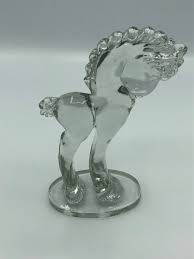 Paden City Animals tall clear glass pony – The Piccadilly Circus