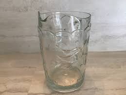 Vintage Indiana Glass Spring Garden Pattern Clear Glass Cold ...