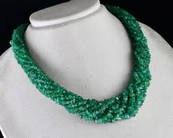 Vintage Uncut Natural Emerald Necklace – 711 Ct Earth-mined Beads, 22 Inch, Rare Deep Green, GSI Certified, 925 Silver Hook - Etsy