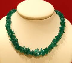 22" MENS GREEN ONYX NECKLACE. Bright Vibrant Green. Sterling Silver Clasp. | eBay