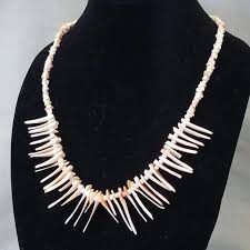 Jewelry | Vintage 197s Cream And Pink Conch Shell Statement Necklace | Poshmark