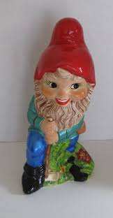 Large Garden Gnome With Shovel - Etsy