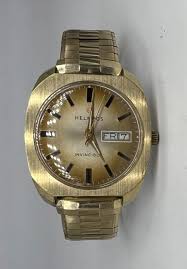 Vintage Men's Helbros Invincible Windup Base Metal ...