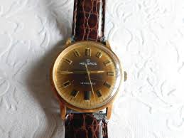 VINTAGE 1960'S HELBROS INVINCIBLE MEN'S WRISTWATCH 17 JEWELS ...
