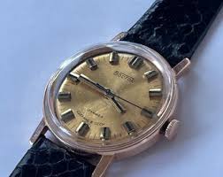 Vostok Solid 14K(583) Rose Gold Classic Dress Fancy Lug ...