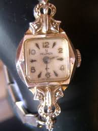 Vntg Womens Helbros Stepped Case Manual Wind10K RGP ...