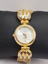 Imagine Ladies Dress Quartz Watch 26mm Round Gold Tone Muti Strand Bracelet MOP | eBay