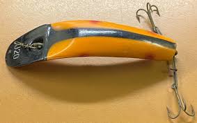 OLD LURE VINTAGE Large Wooden Rush Tango lure by rush tango ...