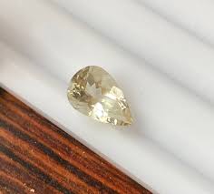 Natural Yellow Beryl ( Heliodor ) Faceted 2.67 Carat 12x8 MM ...
