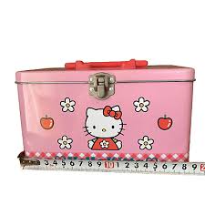 Sanrio Hello Kitty Mini Lunch Box Pink Flower Bee Vintage ...