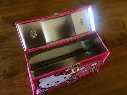 Hello Kitty Tin Purse Lunch Box Beaded Handle Pink Girls Gift ...