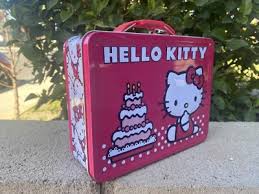 Hello Kitty Pink Birthday Cake 2012 Tin Lunch Box Vintage | eBay