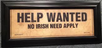 Help Wanted No Irish Need Apply 1915 Reprinted Sign ...