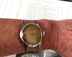 Vintage Delbana Swiss Military Watch: 17 Jewel Mechanical ...