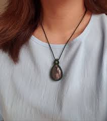 AL03 Alaskan rocks macrame Necklace - Shop jfmacrame ...