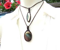 Polychrome Jasper Necklace Set / jasper jewelry Polychrome ...