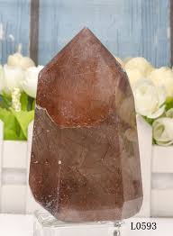 Red Rutilated and Clear Golden Rutilated Tower-rare Decor-collection-crystal Obelisk-healing Crystals-chakra Quartz - Etsy