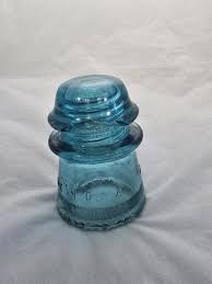 Antique Glass Insulator Hemingray-16 Blue Color With ...