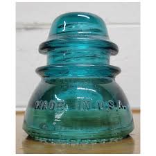 Vintage Hemingray 42 Aqua Glass Insulator. For Sale at Ruby Lane