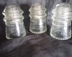 Set of 3 Hemingray Glass Insulators - Etsy