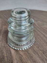 Vintage Telephone Insulator, Clear Glass Hemingray_42 Made ...