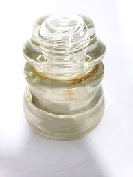 Vintage Hemingray-45 Heavy Clear Glass Electric Insulator ...