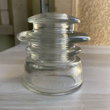 VINTAGE HEMINGRAY #53 CLEAR GLASS INSULATOR MADE IN USA 20-44. | eBay