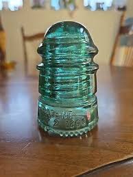 Vtg HEMINGRAY No. 12 Aqua Glass Insulator - Patent May 2, 1893 [O2] | eBay