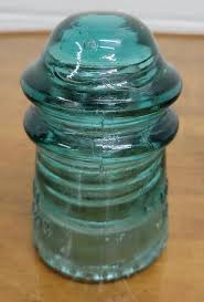 Vintage Hemingray No. 9 Aqua Glass Insulator | Chairish