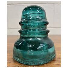 Vintage Hemingray 40 Aqua or Teal Glass Insulator. For Sale at Ruby Lane