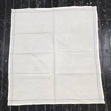 VTG 50s Small Card Table Cloth Hand Embroidered Edges Cream ...