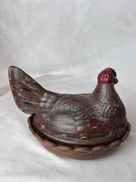Vintage Ceramic 1970s Hen on Nest | eBay