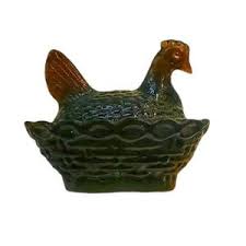 Boyd Mini Hen on Nest With 2.5 Inch Base. the Color is Dark Ginger,#190. - Etsy