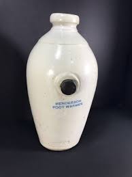 ANTIQUE HENDERSON FOOT WARMER JUG STONEWARE DORCHESTER POTTERY HOT WATER BOTTLE | eBay