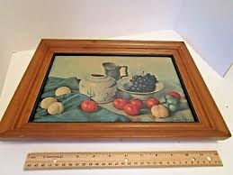 Vintage 1960's Henk Bos Fruit Still Life Print A Turner Wall Accessory Framed | eBay