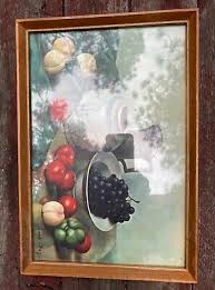Vintage Henk Bos Still Life Framed Print Asian Pot Fruit 1960s 9 x 12 3/4 inch | eBay
