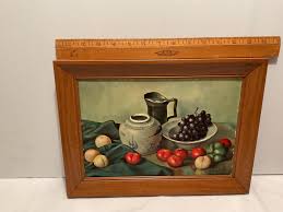 Vintage Henk Bos Still Life Lithograph Framed in Wood Wall Art. - Etsy