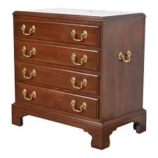 Ethan Allen Georgian Solid Cherry Wood Four-drawer Bedside ...