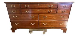 1990s Stickley Hudson Valley Collection Solid Cherry Triple ...