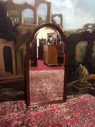 Vintage Wall Mirror, Councill Craftsman Wall Mirror, Cherry Beveled Mirror