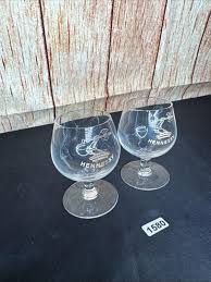 Set Of 2 VTG HENNESSY Logo Pedestal Shot Glass Crystal Cognac Cordial Snifters · Whatnot: Shop, Sell, Connect