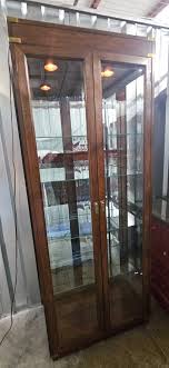 Thomasville Curio Cabinets, Cherry, Set Of Two, Working ...