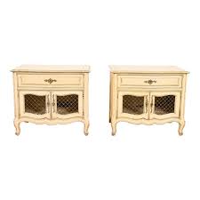 Henredon French Provincial Louis XV Cream and Light Green ...